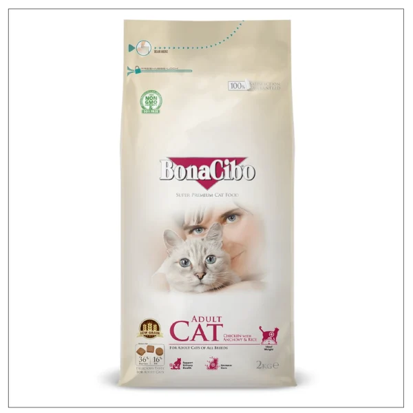 Bonacibo Cat Food Chicken and Rice 2kg