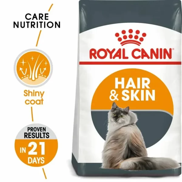 Royal Canin Feline Care Hair & Skin Dry Adult Cat Food 2kg - Image 2